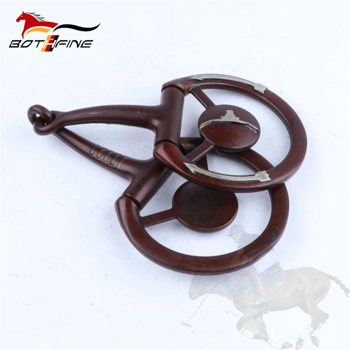 Carbon steel antiqued snaffle western bit ODM